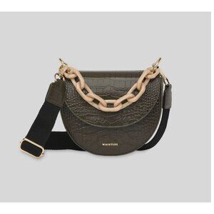 WHISTLES Felix Resin Chain Saddle Bag